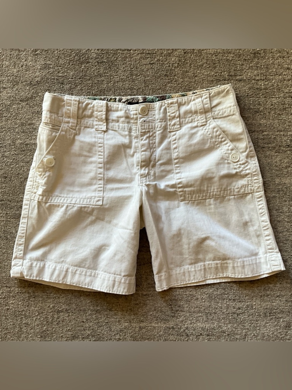 Sanctuary White Button-Pocket Bermuda Shorts size 30